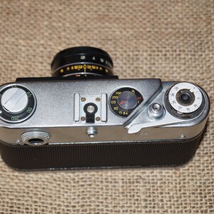 Fed-5v-Olympics Soviet photo camera Original camera Made in ussr Working camera Rare camera USSR camera Collectable camera Soviet camera image 5