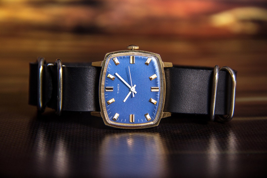 Timex Watch Mechanical Watch Vintage Watch Retro Watch Etsy
