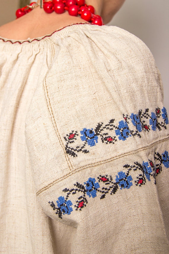Vintage dress Handmade dress Embroidered shirt Ha… - image 6