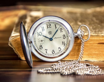 モルニヤ ウォッチ ソビエト製機械式ハンティング 懐中時計 彼への