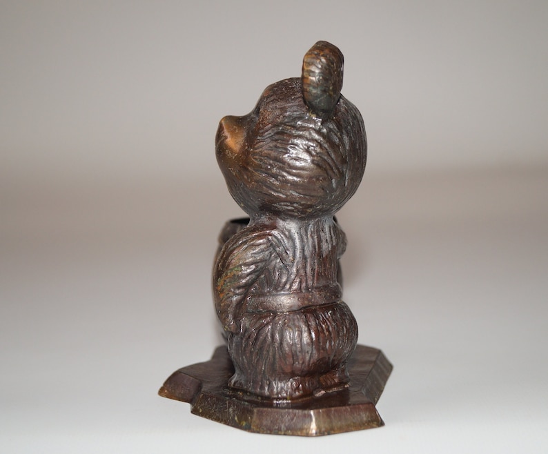 Bear figure Soviet Bear figure Collection figure Made in ussr Gift figure Metal sculpture Gift for him Bronze Bears Vintage metal Bear image 7