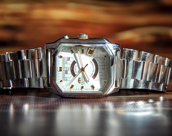 Watch Orient College Perpetual Multi Year Calendar Automatic Vintage Japan - Foto 10