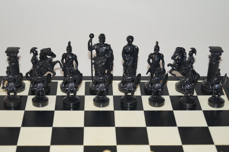 Chess with defects Plastic chess Soviet chess USSR chess Retro game Soviet chess set Plastic game Board game Collectible chess Vintage chess image 6