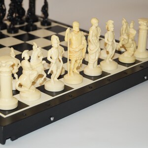 Chess with defects Plastic chess Soviet chess USSR chess Retro game Soviet chess set Plastic game Board game Collectible chess Vintage chess image 4