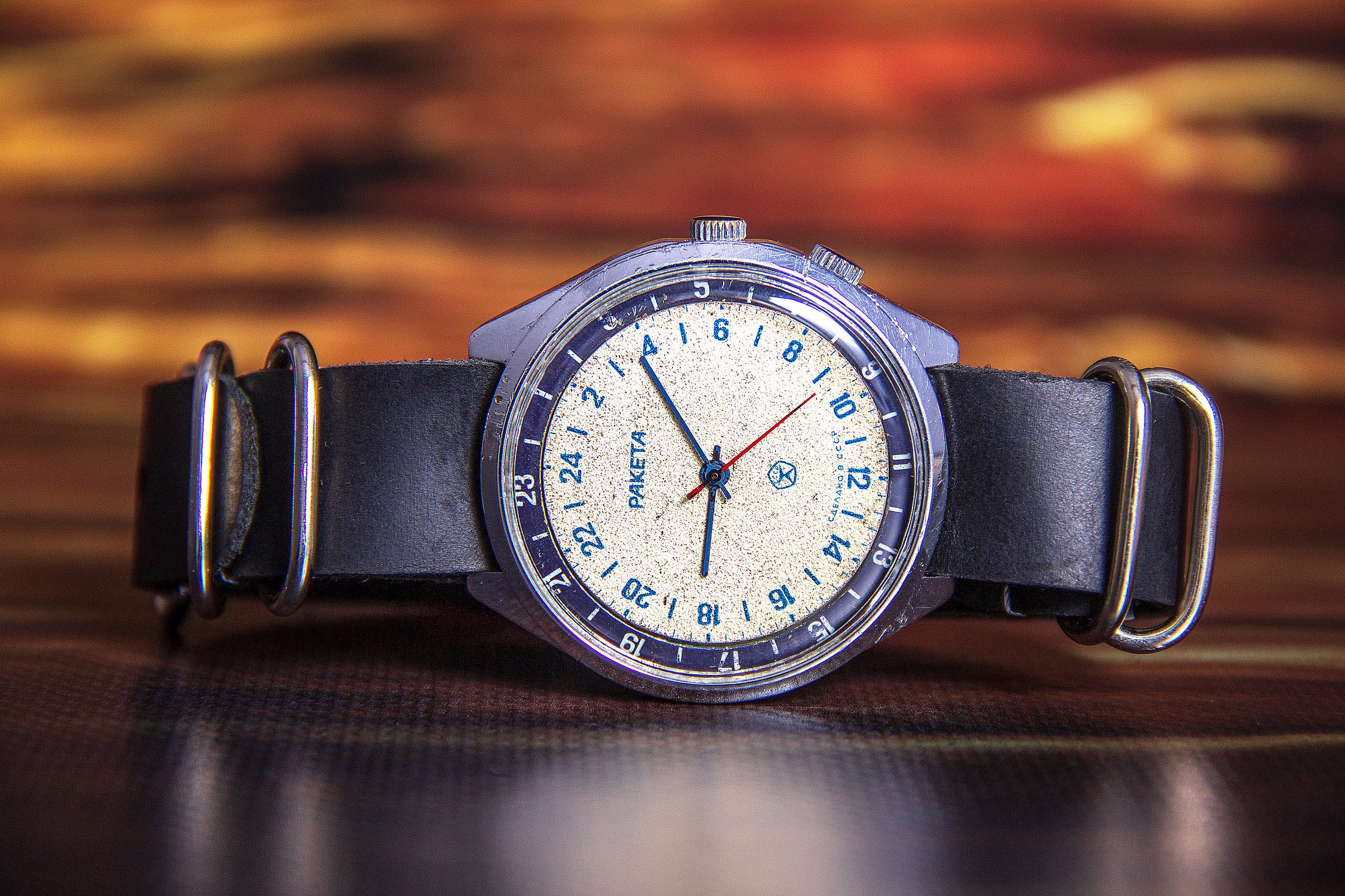 ラケタ 24h 腕時計 RAKETA PAKETA CCCP USSR ソ連 月の腕時計 ラケタ