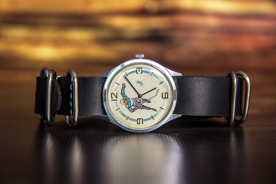 Chaika Hockey Watch Mechanical Watch Soviet Watch Sport Watch Rare