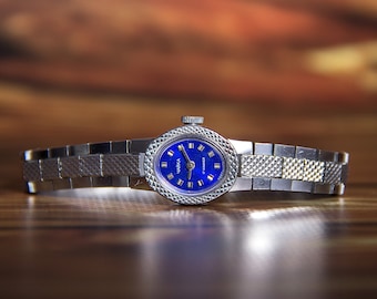 Reloj Chaika Vintage para mujer, mecánico, original, estilo retro, regalo para ella, en buen estado de funcionamiento, años 70.