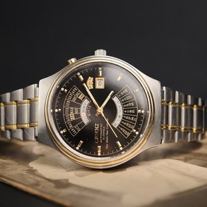 Orient College watch Japan watch Vintage watch Automatic watch Mechanical watch Original watch Rare watch Mens wristwatch Retro wristwatch