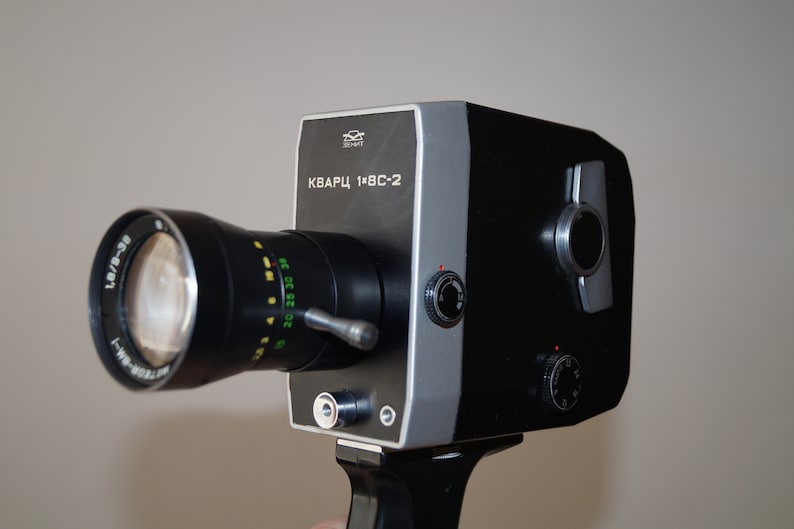Cine Camera Quartz Soviet Movie Camera Quartz 18 С2 Cine Etsy
