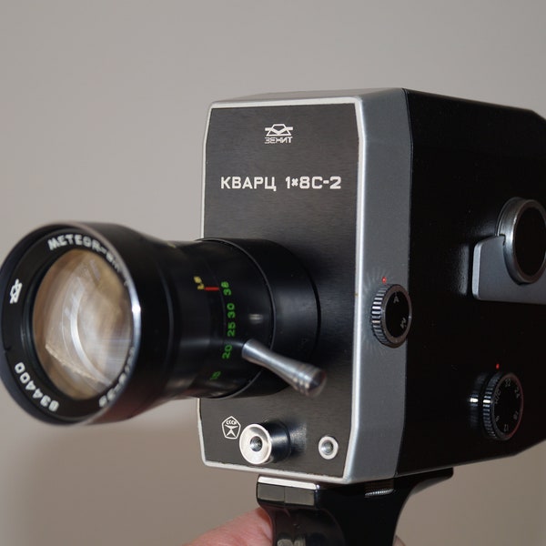 Cine-Kamera Quartz sowjetische Filmkamera Quartz 1-8 С-2 Cine-Kamera 8mm Super-8 Retro-Kamera Made in ussr Vintage-Kamera Seltene Kamera