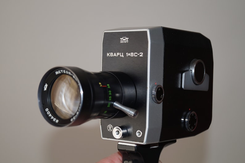 Cine Camera Quartz Soviet Movie Camera Quartz 18 С2 Cine Etsy