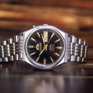 Orient watch Automatic watch Mechanical watches Japan watch Retro wristwatch Vintage watch Old watch Gift for him Mens watch Original watch