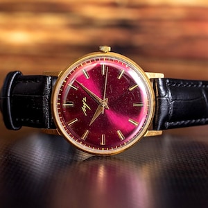 Beam watch Vintage mechanical Rare 1970s retro mens watch Collectible original working hand wind 23J cal2209 classic Slim Gift for him