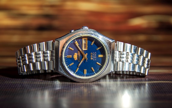 Tres Estrellas Reloj Antiguo Reloj Orient Automatico Original