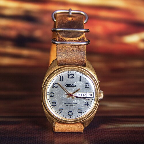 Slava watch Automatic watch Mechanical watch Soviet shops watch Rare watch USSR watch Mens watch automatic Original watch Collectible watch