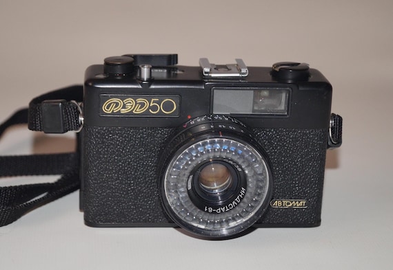 Fed-50 Vintage 35mm Soviet Film Camera Working Retro Automat Collectible Mechanical Photo Gear Industar 81 Lens Unique Photographer Gift