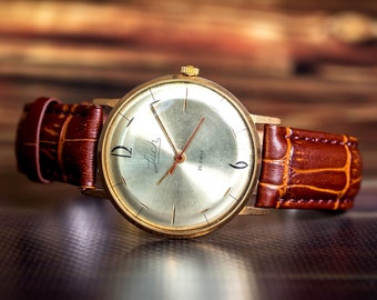 Beam watch Vintage mechanical Rare 1970s retro mens watch Collectible original working hand wind 23J cal2209 classic Slim Gift for him