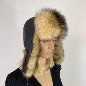 Accessoires Hoeden & petten Wintermutsen Bontmutsen Gray Fox Mountain Man Fur Hat hts1665 