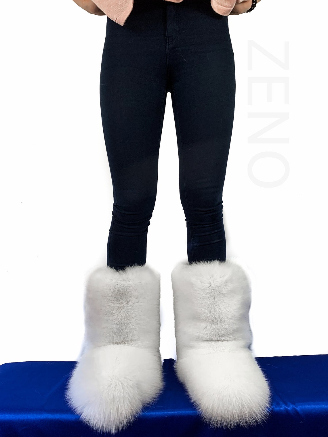 Double-sided Arctic Fox Fur Boots for Outdoor Arctic Boots - Etsy