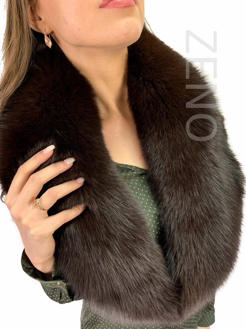 Finland Fox Fur Collar Saga Furs Big Scarf 47' 120cm Etsy