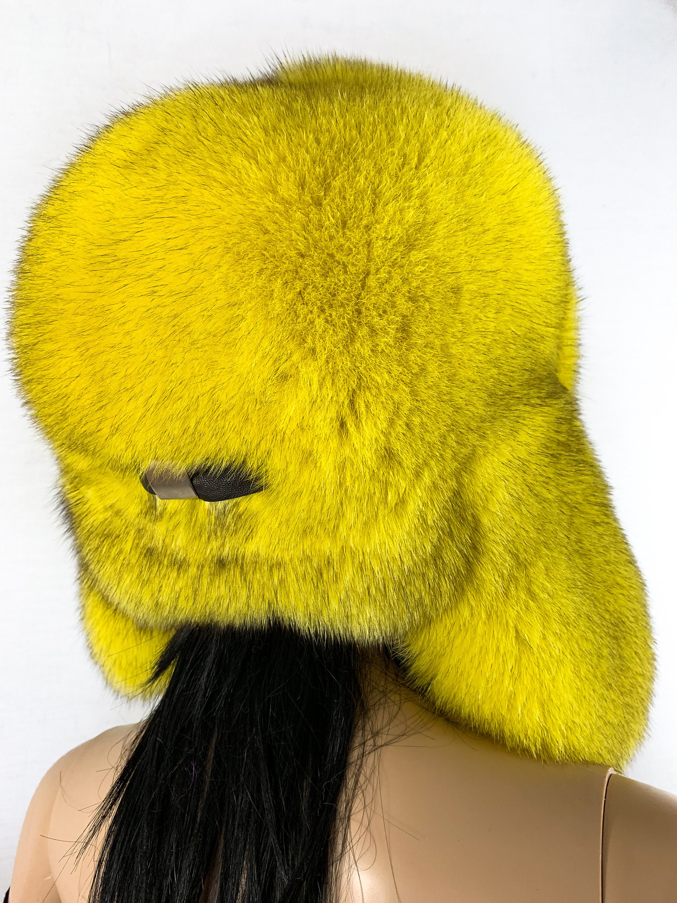Yellow ushanka sales