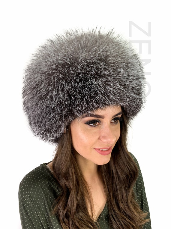 Naturale Blu Frost Volpe Pelliccia Cappello Saga Furs Tutto | Etsy Italia