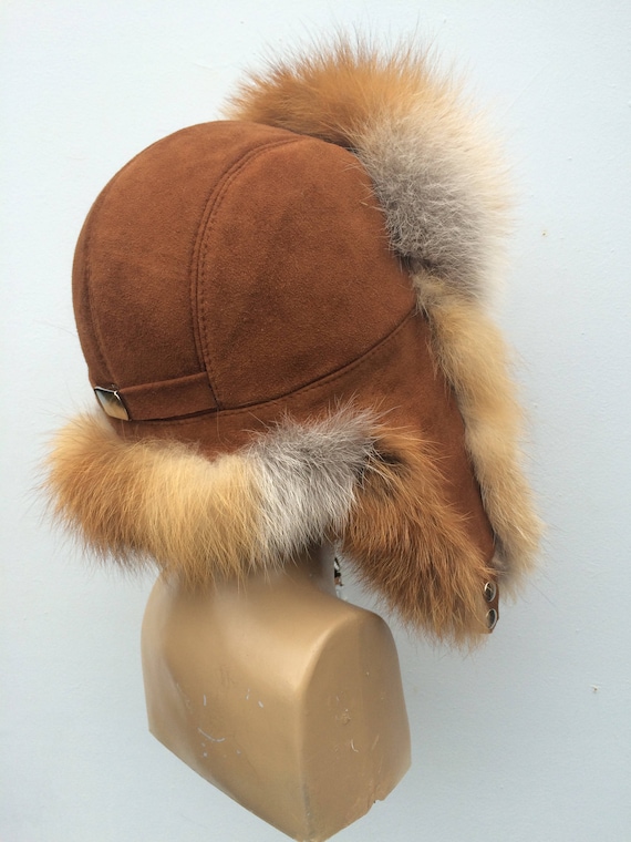 suede trapper hat