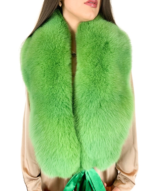 Premium Saga Furs Genuine Real Fox Fur Genuine Leather Fancy Winter Trapper Hat 