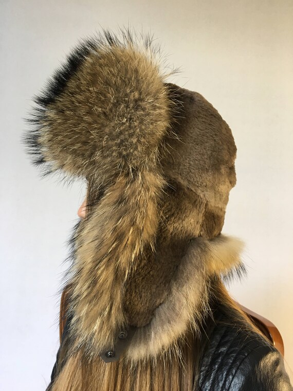 Beaver fur trapper hat Clearance