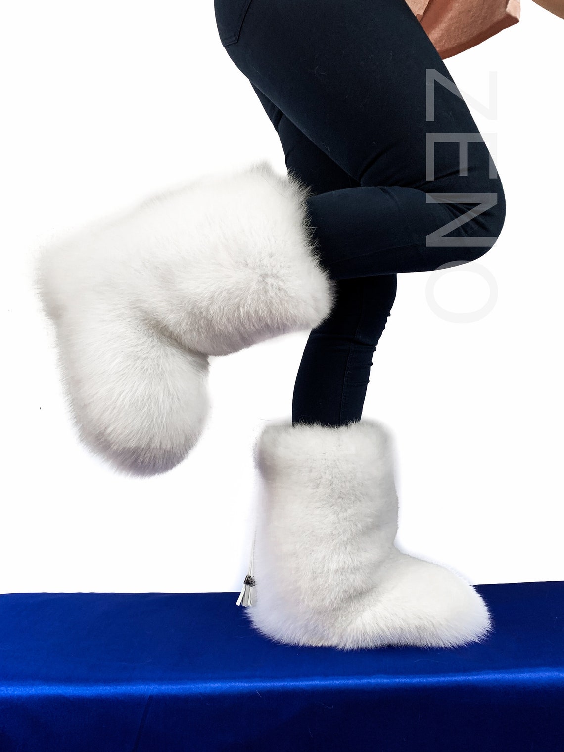 Double-sided Arctic Fox Fur Boots for Outdoor Arctic Boots - Etsy