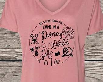 Just a Small Town Girl Living in a Disney World // Disney Shirts // Disney World // Disney Theme Parks // Disney Passholder // Disney Vacay
