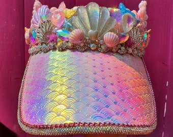The Surfs Up, Crystal Encrusted Visor, Festival Headwear  display picture 1
