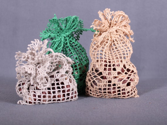 crochet favor bags