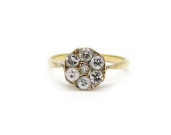 Antique Diamond Cluster Ring
