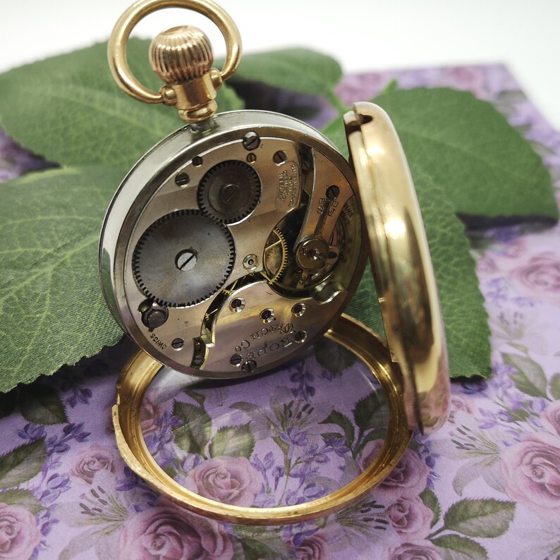 9ct Yellow Gold Pocket Watch by Rode Watch Company Manual Etsy UK