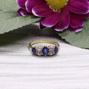 Sapphire & Diamond Ring