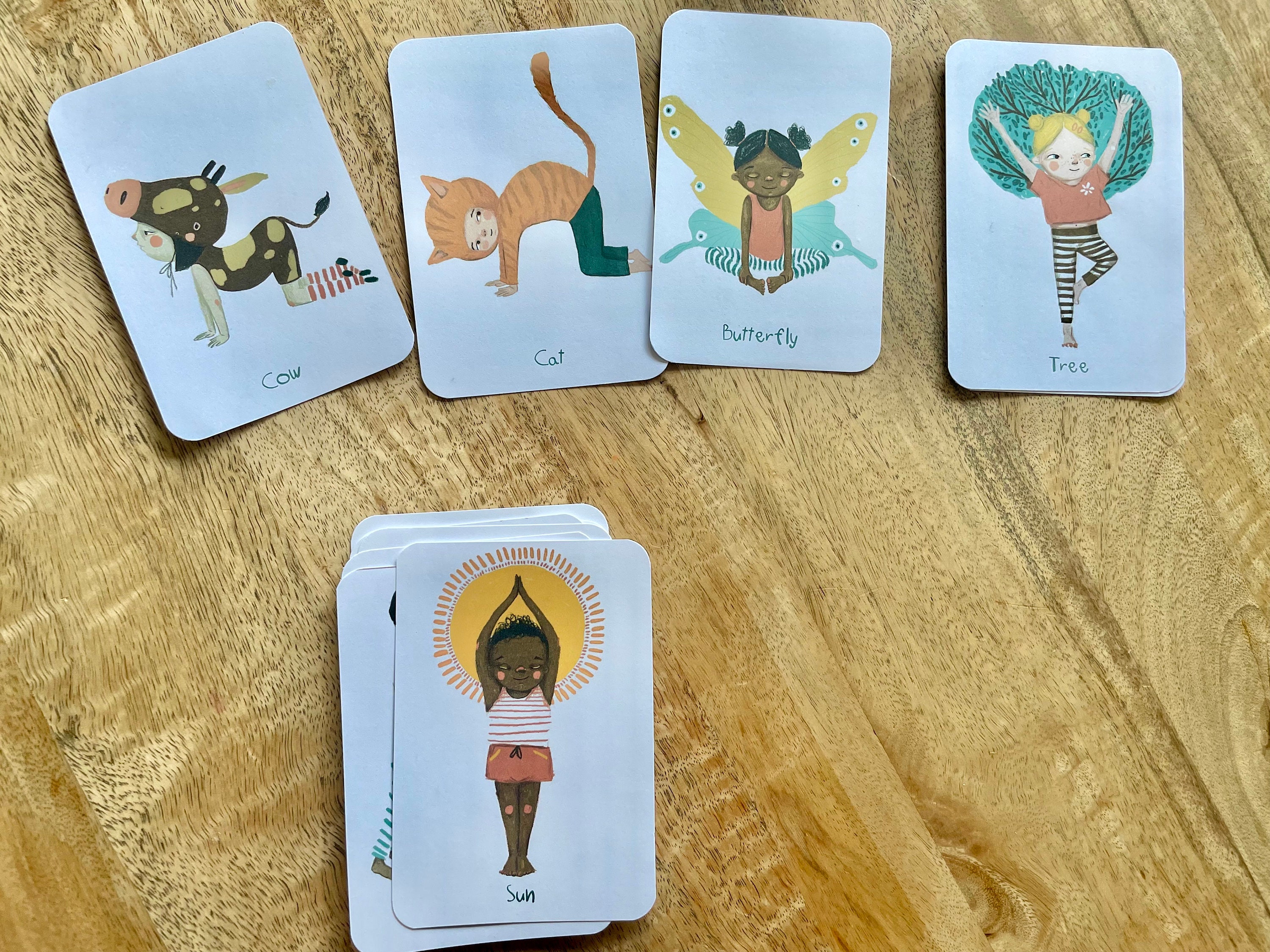 Printable Yoga Poses Flashcards for Kids and Toddlers - Etsy