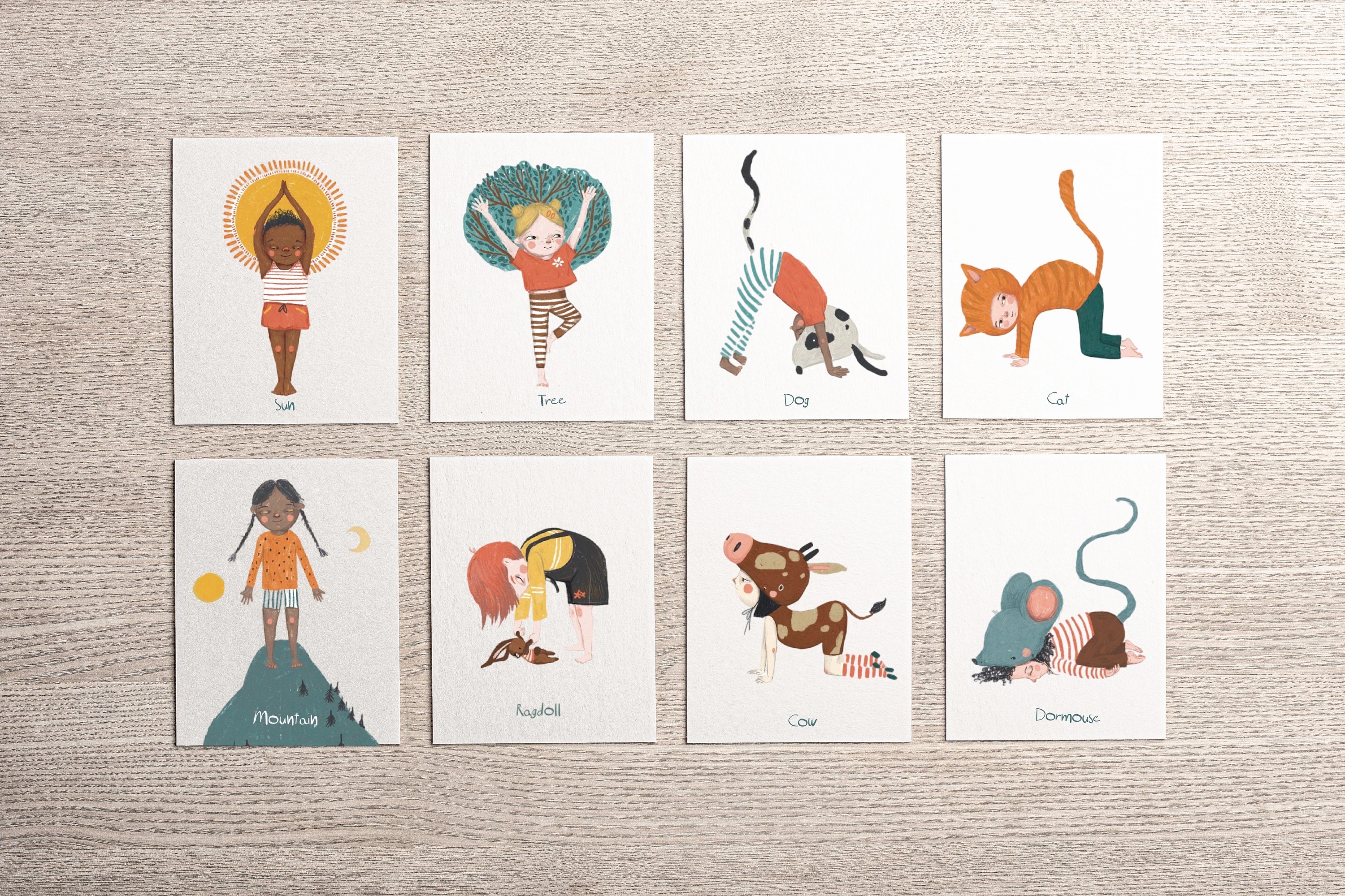 Printable Yoga Poses Flashcards for Kids and Toddlers - Etsy