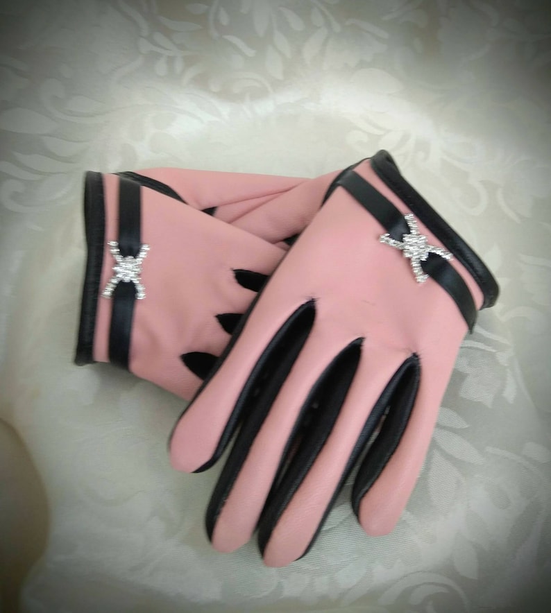 Driving Gloves With Beads/ Handmade/ Opera Gloves/ Driving Gloves, Sexy