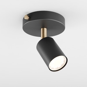Lea Ceiling Mount Spot Light Fixture GU10 Black