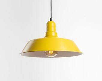 Emil Ceiling Pendant Lamp | Yellow | Retro | Loft | Industrial | Minimalist | Lamp