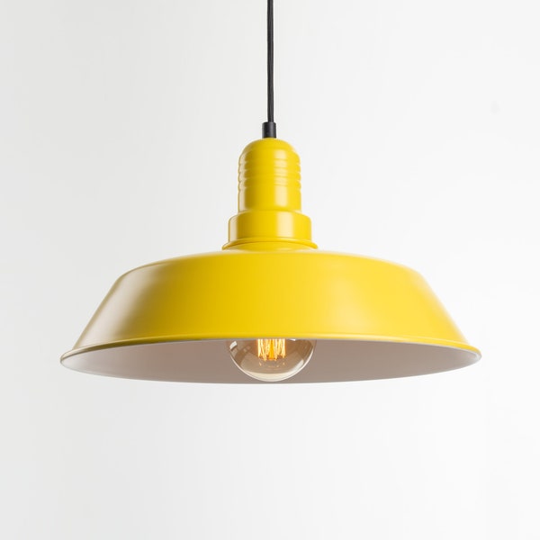 Emil Ceiling Pendant Lamp | Yellow | Retro | Loft | Industrial | Minimalist | Lamp