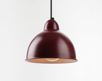 Joel Ceiling Pendant Light Burgundy Kitchen Island Fixture Lamp Shade