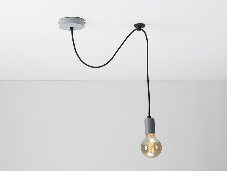 Colored Single Ceiling Pendant Swag Hook You Choose We Image 0