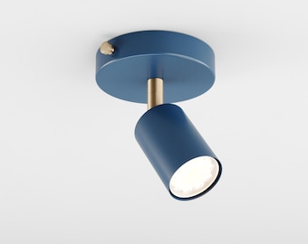 Lea Ceiling Mount Spot Light Fixture GU10 Navy Blue