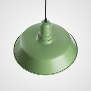 Emil Minimalist Plug-in Pendant Lamp Shade With On/Off Switch Green image 4