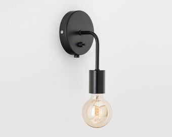 Small wall sconce with switch deals