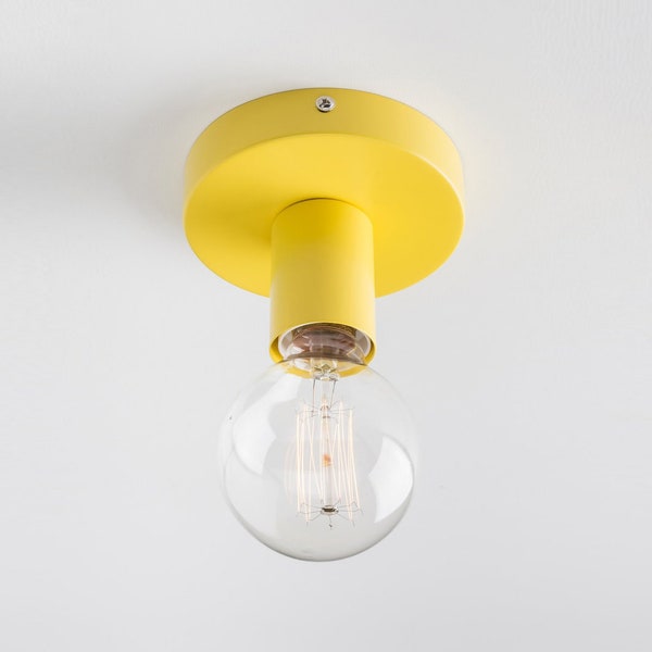 Ove Ceiling Mount Light Fixture Yellow