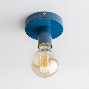 Ove Ceiling Mount Light Fixture Navy Blue