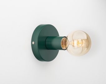 Ove Wall Mount Light Fixture Dark Green